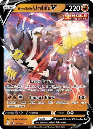Single Strike Urshifu V 85/163 - SWSH05 Battle Styles Holofoil - Poke-Collect