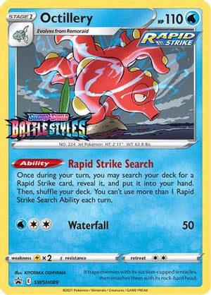 Octillery - SWSH089 (Prerelease) SWSH089/307 - SWSH Sword & Shield Promo Cards Holofoil - Poke-Collect