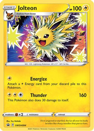 Jolteon - SWSH094 SWSH094/307 - SWSH Sword & Shield Promo Cards Holofoil - Poke-Collect