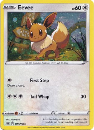 Eevee - SWSH095 SWSH095/307 - SWSH Sword & Shield Promo Cards Holofoil - Poke-Collect