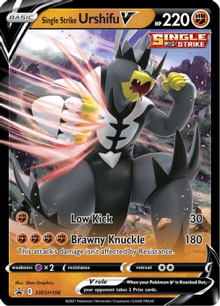 Single Strike Urshifu V - SWSH106 SWSH106/307 - SWSH Sword & Shield Promo Cards Holofoil - Poke-Collect