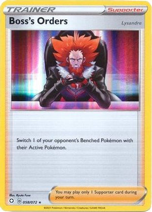 Boss's Orders - 058/072 58 - Deck Exclusives Holofoil - Poke-Collect