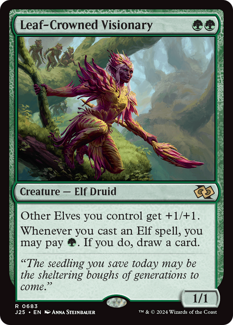 Leaf-Crowned Visionary (J25-683) - Foundations Jumpstart - Poke-Collect