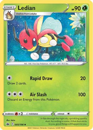 Ledian 5/198 - SWSH06 Chilling Reign - Poke-Collect