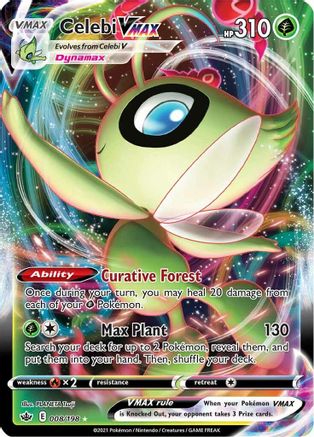 Celebi VMAX 8/198 - SWSH06 Chilling Reign Holofoil - Poke-Collect