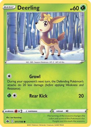 Deerling 11/198 - SWSH06 Chilling Reign Reverse Holofoil - Poke-Collect