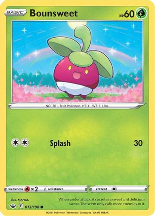 Bounsweet 13/198 - SWSH06 Chilling Reign - Poke-Collect