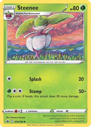 Steenee 14/198 - Chilling Reign Reverse Holofoil - Poke-Collect