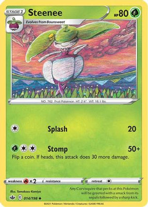 Steenee 14/198 - Chilling Reign Reverse Holofoil - Poke-Collect