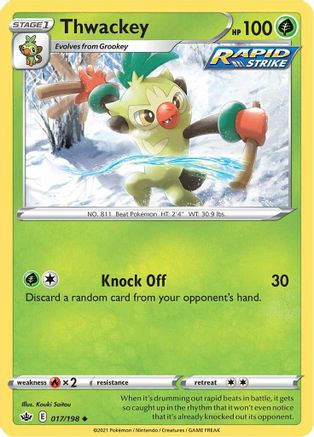Thwackey 17/198 - Chilling Reign - Poke-Collect