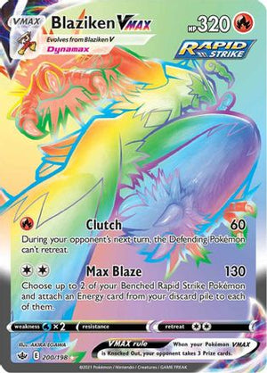Blaziken VMAX (Secret) 200/198 - SWSH06 Chilling Reign Holofoil - Poke-Collect