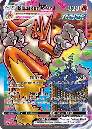 Blaziken VMAX (Alternate Art Secret) 201/198 - SWSH06 Chilling Reign Holofoil - Poke-Collect