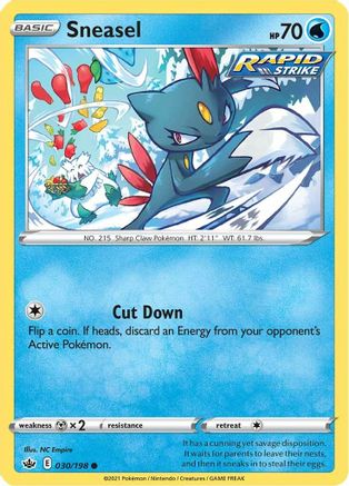 Sneasel 30/198 - Chilling Reign - Poke-Collect