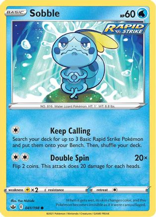 Sobble 41/198 - Chilling Reign - Poke-Collect