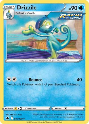 Drizzile 42/198 - SWSH06 Chilling Reign Reverse Holofoil - Poke-Collect