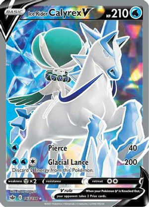 Ice Rider Calyrex V (Full Art) 163/198 - SWSH06 Chilling Reign Holofoil - Poke-Collect