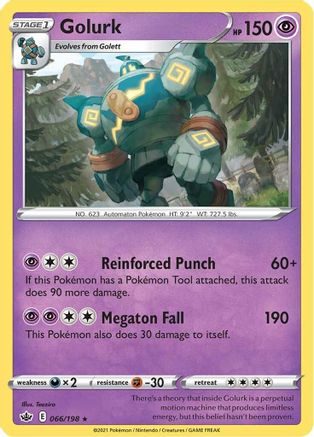 Golurk 66/198 - SWSH06 Chilling Reign - Poke-Collect
