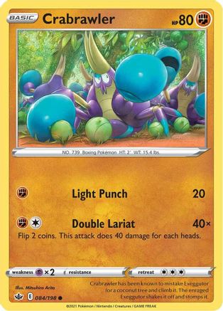 Crabrawler 84/198 - SWSH06 Chilling Reign - Poke-Collect