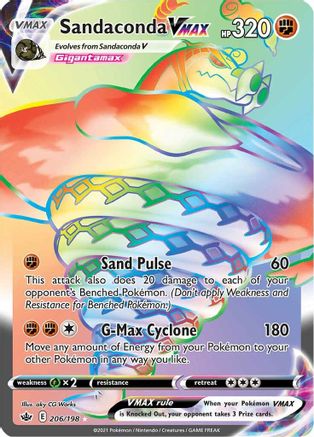 Sandaconda VMAX (Secret) 206/198 - SWSH06 Chilling Reign Holofoil - Poke-Collect