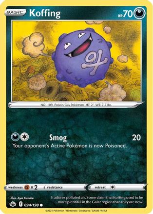 Koffing 94/198 - SWSH06 Chilling Reign - Poke-Collect