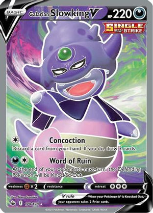 Galarian Slowking V (Full Art) 178/198 - SWSH06 Chilling Reign Holofoil - Poke-Collect