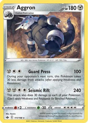 Aggron 111/198 - SWSH06 Chilling Reign - Poke-Collect