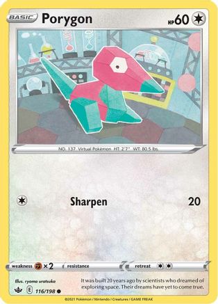 Porygon 116/198 - SWSH06 Chilling Reign - Poke-Collect