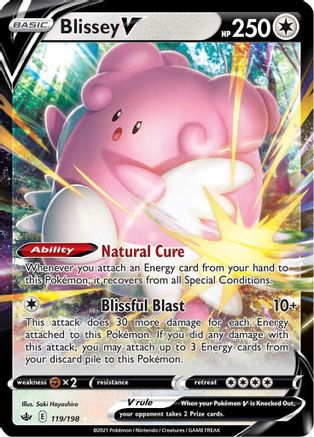 Blissey V 119/198 - SWSH06 Chilling Reign Holofoil - Poke-Collect