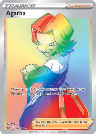 Agatha (Secret) 210/198 - SWSH06 Chilling Reign Holofoil - Poke-Collect