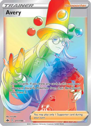 Avery (Secret) 211/198 - SWSH06 Chilling Reign Holofoil - Poke-Collect