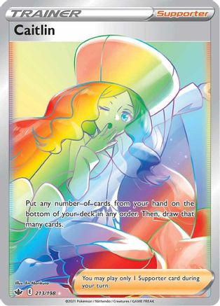 Caitlin (Secret) 213/198 - SWSH06 Chilling Reign Holofoil - Poke-Collect