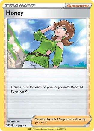 Honey 142/198 - SWSH06 Chilling Reign Reverse Holofoil - Poke-Collect