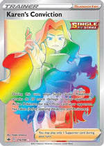Karen's Conviction (Secret) 216/198 - SWSH06 Chilling Reign Holofoil - Poke-Collect