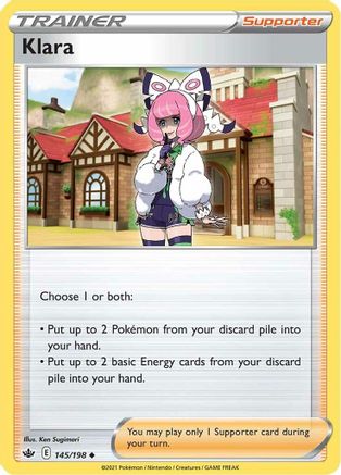 Klara 145/198 - SWSH06 Chilling Reign Reverse Holofoil - Poke-Collect