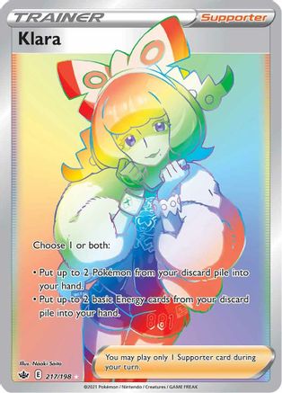 Klara (Secret) 217/198 - SWSH06 Chilling Reign Holofoil - Poke-Collect