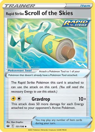Rapid Strike Scroll of the Skies 151/198 - SWSH06 Chilling Reign - Poke-Collect