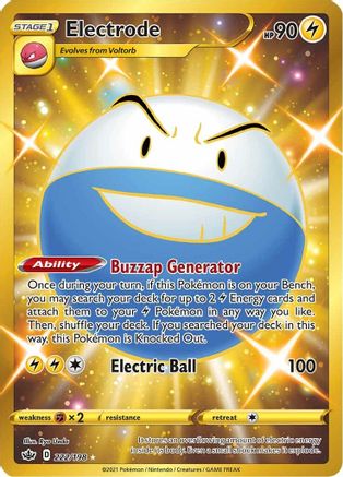 Electrode (Secret) 222/198 - SWSH06 Chilling Reign Holofoil - Poke-Collect