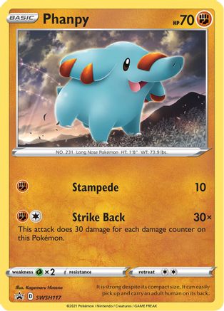 Phanpy - SWSH117 SWSH117/307 - SWSH Sword & Shield Promo Cards Holofoil - Poke-Collect