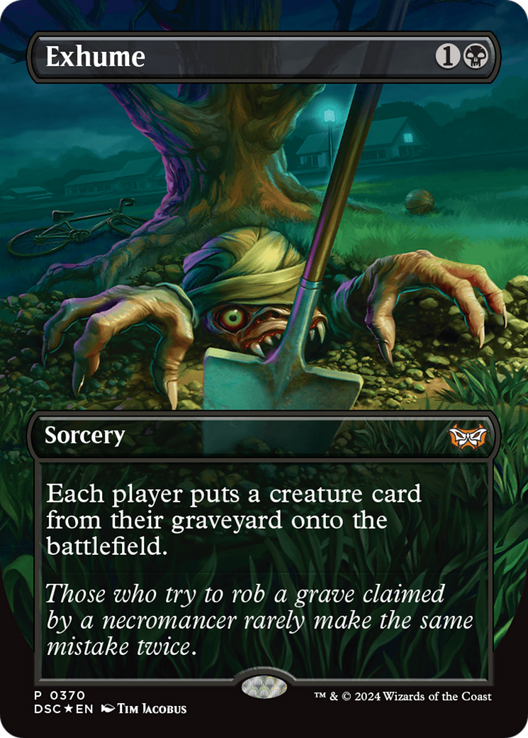Exhume (DSC-370) - Duskmourn: House of Horror Commander (Borderless) Foil - Poke-Collect