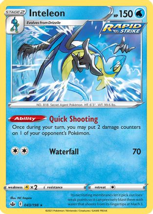 Inteleon - 043/198 43 - Deck Exclusives - Poke-Collect