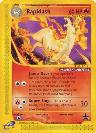 Rapidash [Pokemon Center NY] 51 - WoTC Promo - Poke-Collect