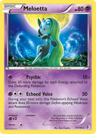 Meloetta - 77/149 (Boundaries Crossed) 77 - Deck Exclusives - Poke-Collect