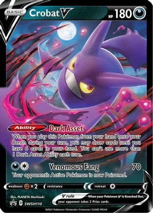 Crobat V - SWSH110 SWSH110/307 - SWSH Sword & Shield Promo Cards Holofoil - Poke-Collect