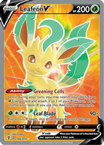 Leafeon V (Full Art) 166/203 - SWSH07 Evolving Skies Holofoil - Poke-Collect