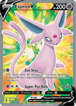 Espeon V (Full Art) 179/203 - SWSH07 Evolving Skies Holofoil - Poke-Collect