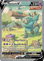 Golurk V (Alternate Full Art) 182/203 - SWSH07 Evolving Skies Holofoil - Poke-Collect
