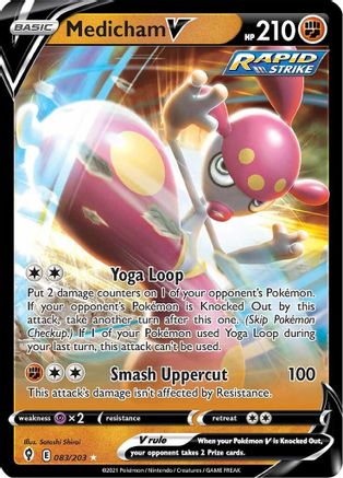 Medicham V 83/203 - SWSH07 Evolving Skies Holofoil - Poke-Collect