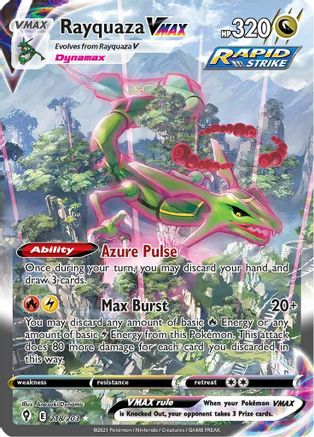 Rayquaza VMAX (Alternate Art Secret) 218/203 - SWSH07 Evolving Skies Holofoil - Poke-Collect