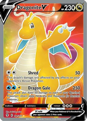 Dragonite V (Full Art) 191/203 - SWSH07 Evolving Skies Holofoil - Poke-Collect