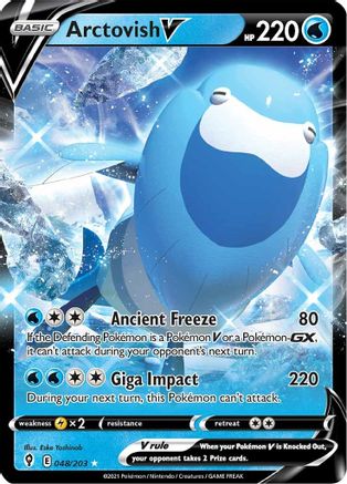 Arctovish V 48/203 - SWSH07 Evolving Skies Holofoil - Poke-Collect